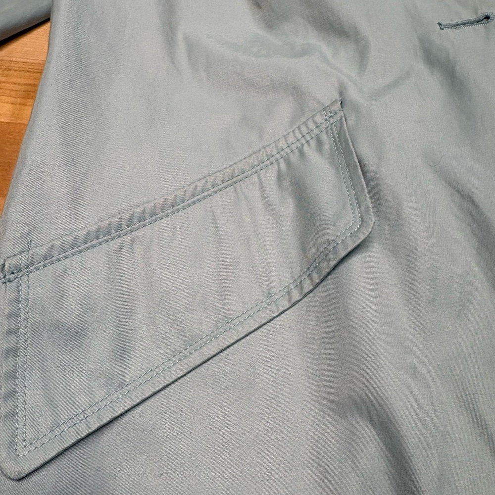 London Fog Sky Blue Trench Coat - Picture 10 of 11